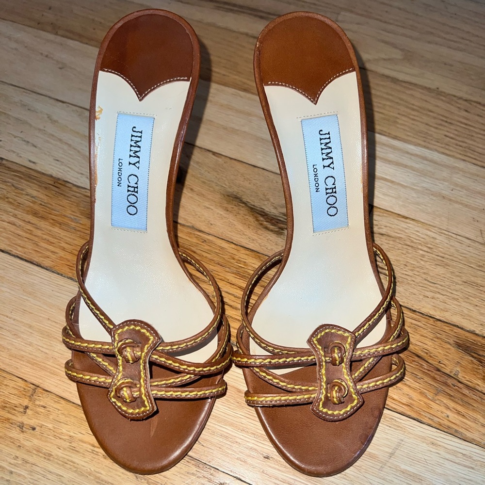 Jimmy Choo shoes size 5
brown sandals heels Italy